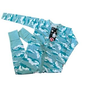 Bonds Kids Pajamas - Blue and White Cloud Pattern